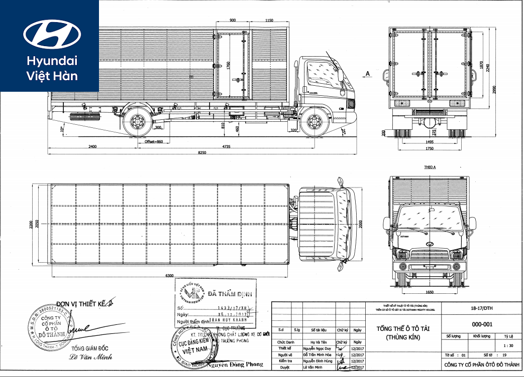Bán vẽ thiết kế thùng xe tải