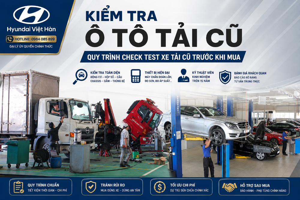 Kiểm Tra Ô Tô Tải Cũ: Quy Trình Check Test Xe Tải Cũ