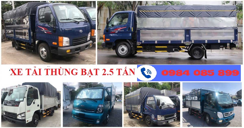 XE TẢI THÙNG BẠT 2.5 TẤN MUA LOẠI NÀO TỐT ?