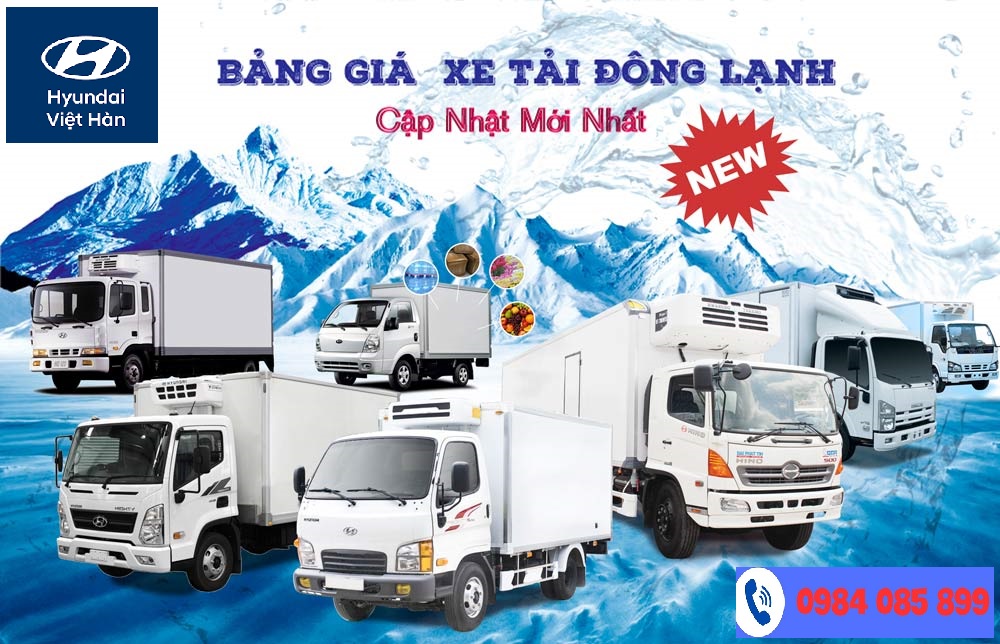 Bảng giá xe tải đông lạnh mới nhất