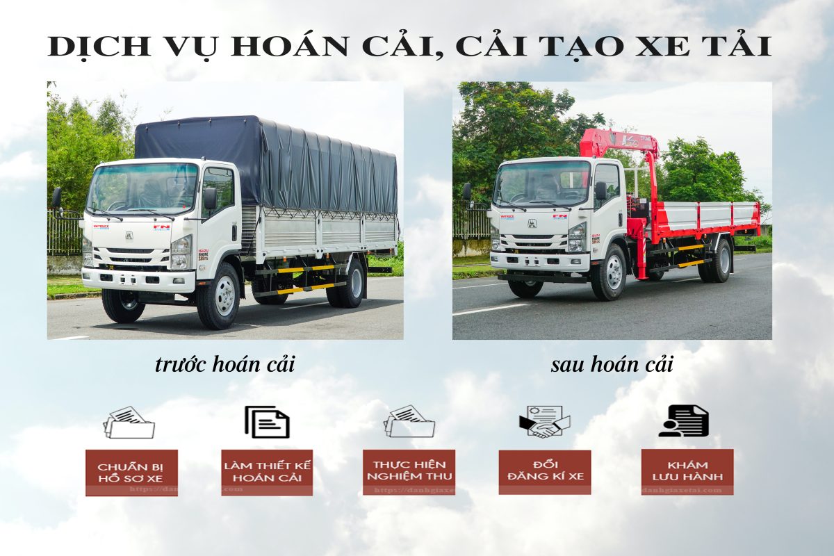 Các bước cải tạo hoán cải xe tải