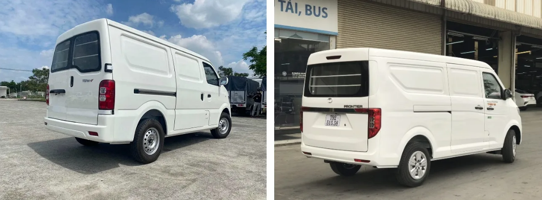 Đánh giá ngoại thất xe van Tera V và TF450