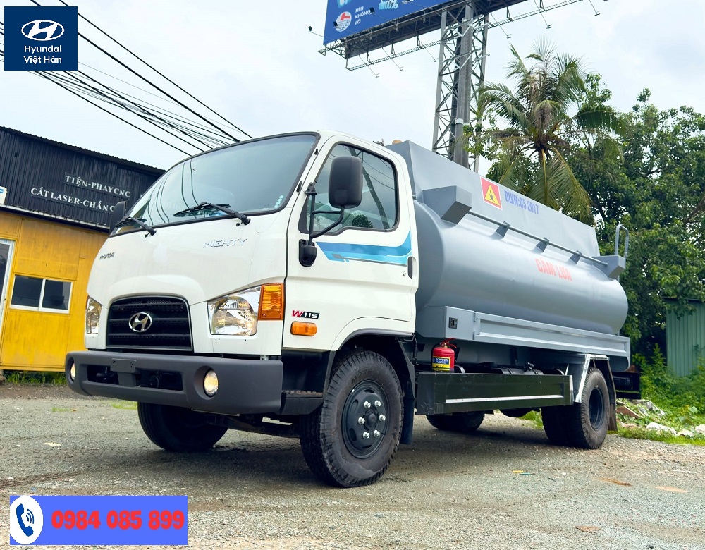 Hyundai 7 tấn bồn chở xăng dầu