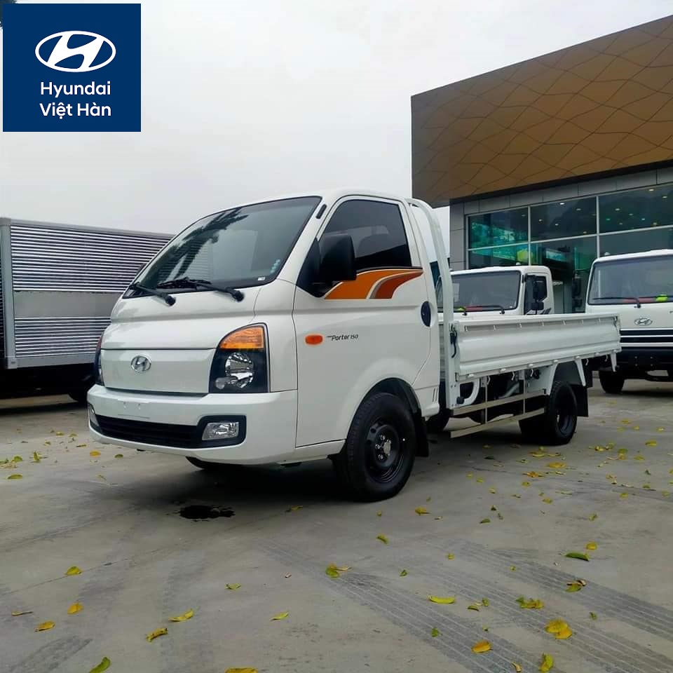 Hyundai Porter 150 thùng lửng màu trắng 