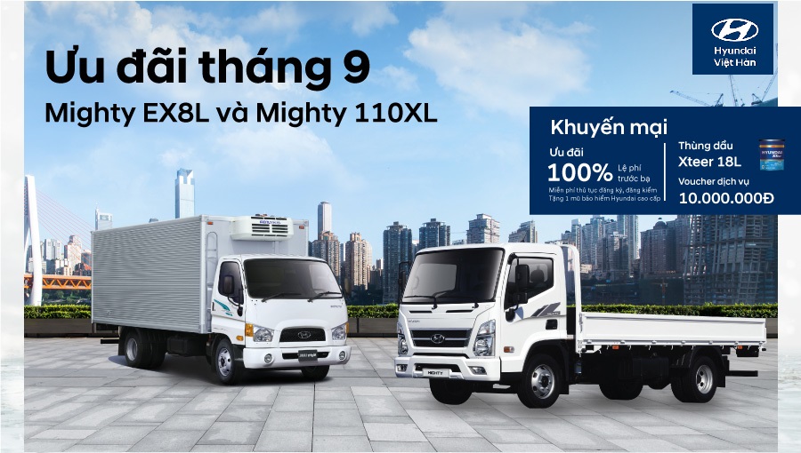 Khuyến mại khi mua xe tải trong tháng 9