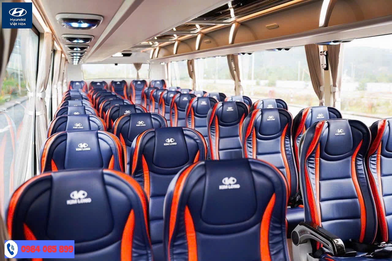 Nội thất xe Kim Long 47 chỗ bản đủ