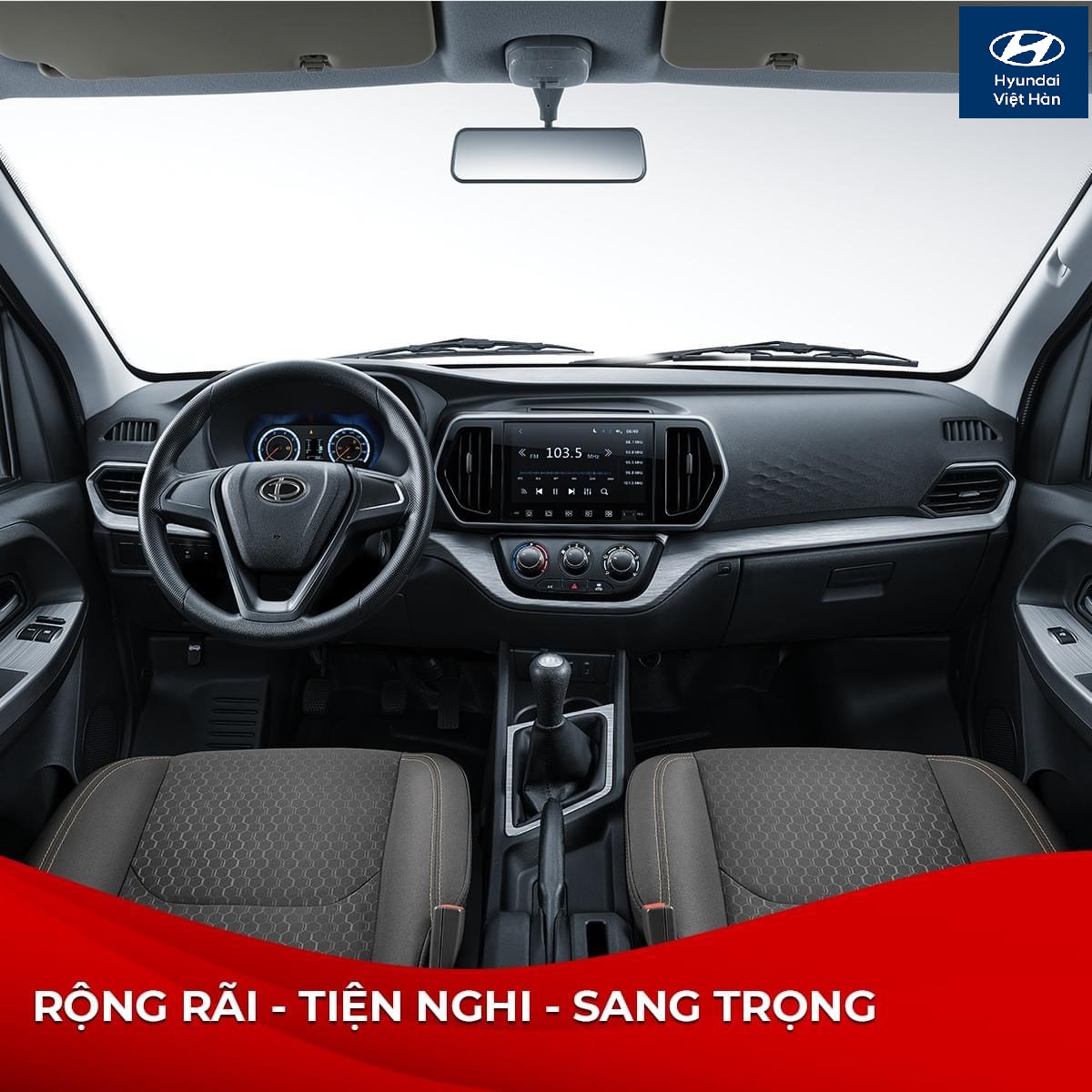 Nội thất xe tải van Tera V8