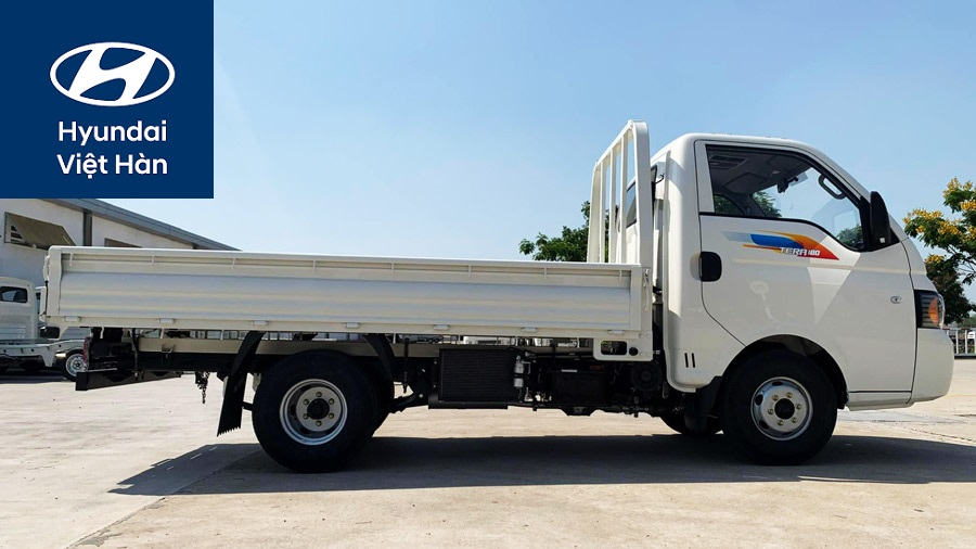 Teraco T150 thùng lửng có kích thước dài 3.3m