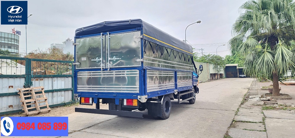 Thùng bạt 5m xe Hyundai 3.5 tấn 