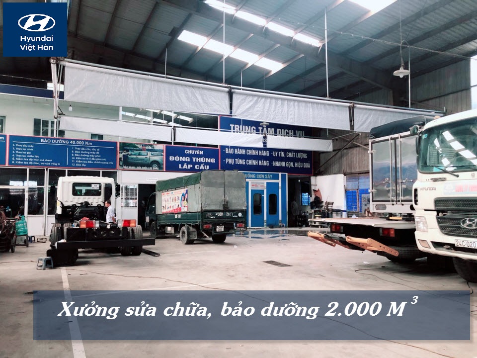 Trung tâm bảo hành xe tải Hyundai Đông Nam