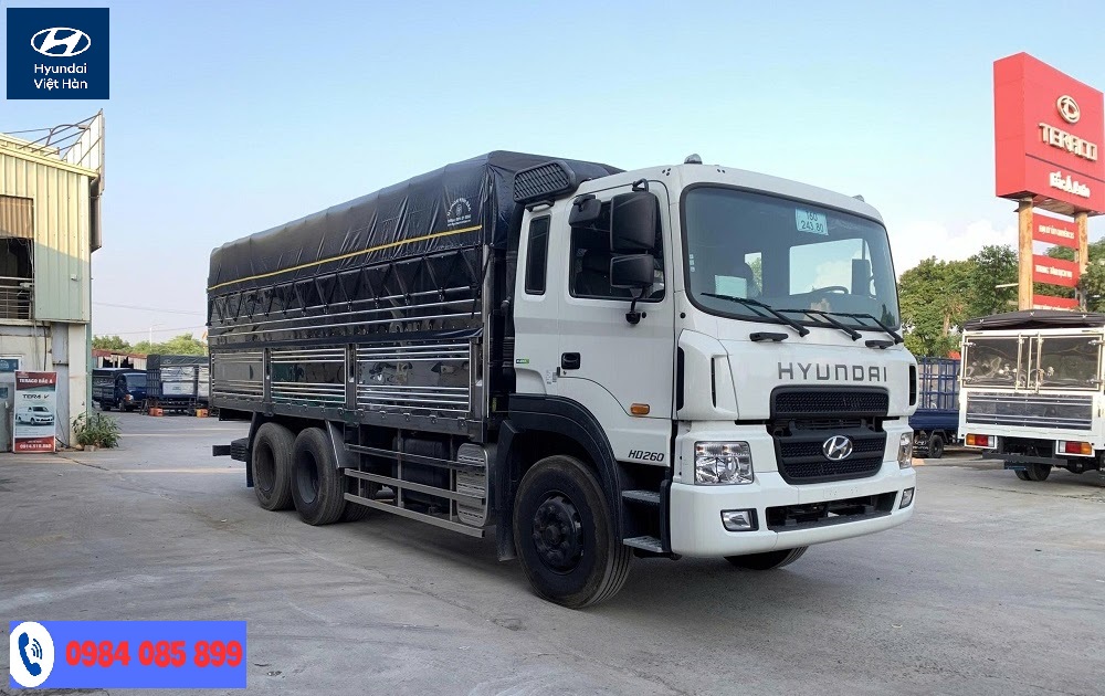 Xe tải 15 tấn Hyundai 3 chân HD260 thùng bạt