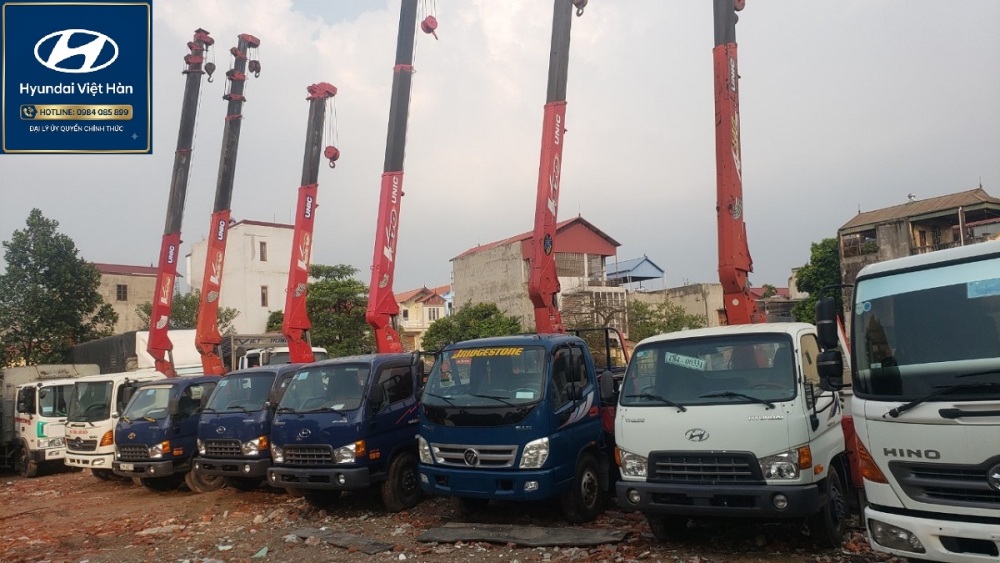 Các loại xe tải gắn cẩu cũ phổ biến được ưa chuộng