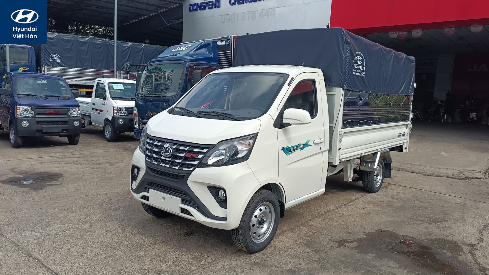 Xe tải Tera Star thùng bạt có tải trọng từ 990kg đến 1.2 tấn