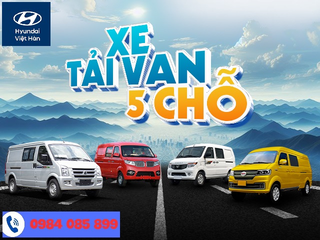 Xe tải van 5 chỗ máy xăng 