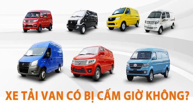 Xe tải Van bị cấm giờ không 