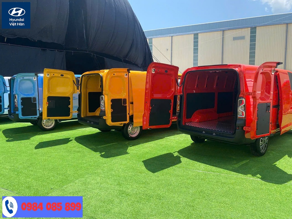 Xe van điện Kim Long 2 chỗ với nhiều màu sắc