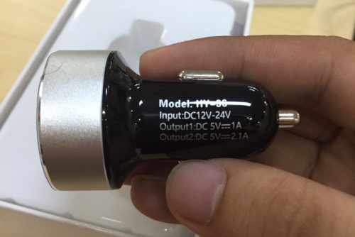 Tẩu Sạc ô tô Chính Hãng Hyundai 2 Cổng USB Đèn Led Hiển Thị