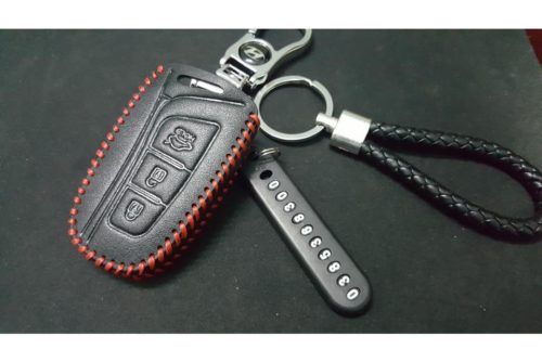 Bao da chìa khóa Hyundai Santafe