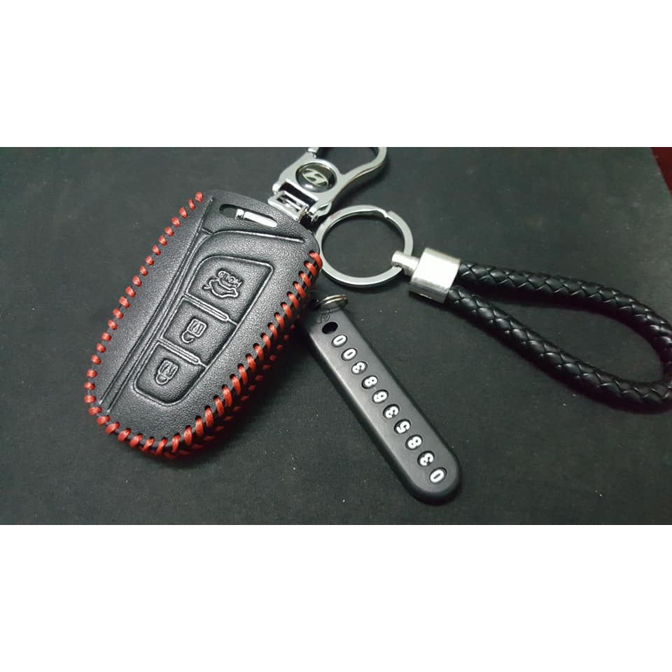 Bao da chìa khóa Hyundai Santafe