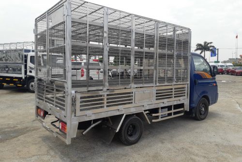Xe chở gà vịt New Porter H150 thùng chở gia cầm