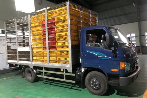 Xe tải chở gà vịt Hyundai Mighty 75s