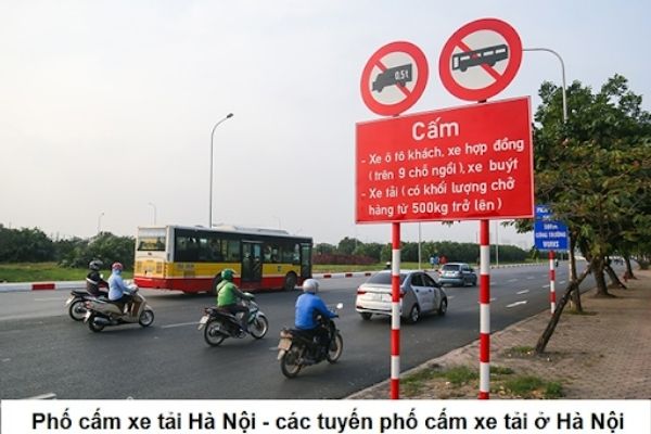 Các tuyến đường cấm xe tải tại Hà Nội
